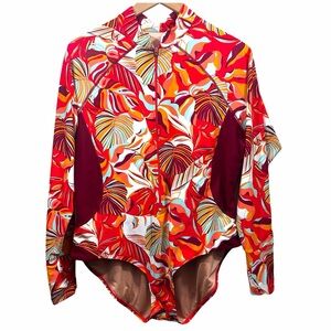 Coolibar Escalante Multicolor Long Sleeve Swimsuit Size XXL